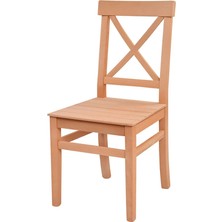 White Furniture Çapraz Tahtalı Sandalye CDL050