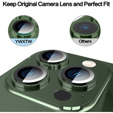Babilden Iphoe 13 Pro Alüminyum Alaşım Çerçeveli Tempered Glass Kamera Lens Koruyucu