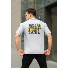 Comstarmoda Erkek Wild Soul Baskılı Owersize Tshirt