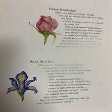 Dmc Flower Variations Kaneviçe ve Nakış Kitabı