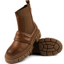 Kalın Taban Kaydırmaz Kuşaklı Lastikli Postal Bot