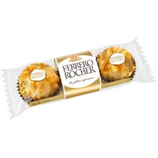 Nostaljik Lezzetler Sevdiklerinize Özel Ahşap Hediye Kutusunda 4 Adet 3'lü Ferrero Rocher ( Iyi Ki Doğdun Yazılı )