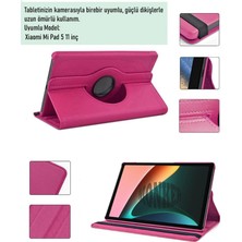 Jolita Xiaomi Mi Pad 5 11 Inç Uyumlu Pembe Tablet Kılıfı Dönebilen Standlı Suni Deri