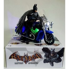 Avengers Oyuncak Batman Motosikletli Batman Işıklı Sesli Hareketli Pilli Oyuncak Motor