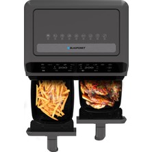 Blaupunkt D7800 Taste Master Çift Hazneli Dokunmatik 4+4 Litre Air Fryer Fritöz 1700W Siyah