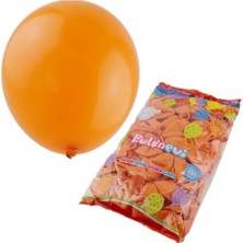 Balonevi 12 Inç Pastel Turuncu Renk Lateks Dekorasyon Balonu