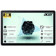 Acer Iconia Tab P10 4 GB Ram 64 GB 10.4" 2K (2000 x 1200 ) IPS  Yeni Nesil Android Tablet  NT.LFQEY.001