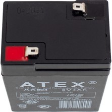 Gizzodo Akü 6 Volt 4 Amper Atex AX-604 Işıldak Aküsü (70 x 48 x 101 Mm)