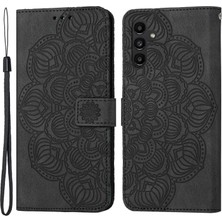 Cool-M Samsung Galaxy A24 4g Için Flip Deri Telefon Kılıfı Mandala Çiçek Telefon Cüzdan Kapak Standı (Yurt Dışından)