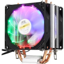 Teenspirit 【smartchoice】 Lga 775 1155 1151 1150 1366 Amd Için Süper Sessiz LED Rgb Fan Cpu Soğutucu Isı Borusu (Yurt Dışından)