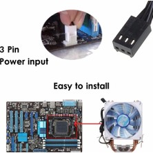 Teenspirit Laptop Aracı LED 3 Pin Bakır Cpu Soğutucu Fan Soğutucu Intel LGA775/1156/1155 Amd Am2/2+/3 (Yurt Dışından)