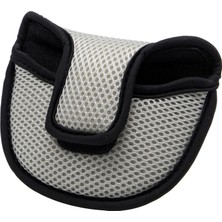 Yolanda Taşınabilir Golf Putter Mallet Kafa Kapağı Headcover Naylon Mesh Putter Koruyucu Gri (Yurt Dışından)