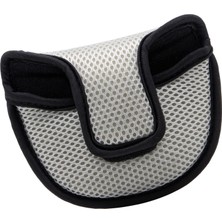 Yolanda Taşınabilir Golf Putter Mallet Kafa Kapağı Headcover Naylon Mesh Putter Koruyucu Gri (Yurt Dışından)