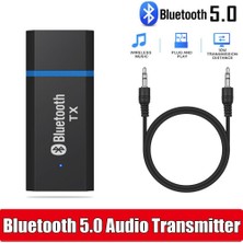 Teenspirit USB Bluetooth 5.0 Ses Dönüştürücü Adaptörü 3.5mm Aux Stereo Jakı Kulaklık Hoparlörü Için (Yurt Dışından)