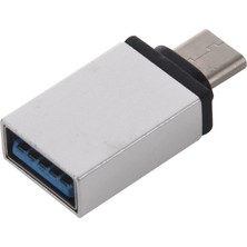 Teenspirit Alaşımlı USB 3.1 Tip C Erkek - USB 3.0 Kadın Otg Veri Şarj Adaptörü Dönüştürücü (Yurt Dışından)