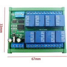 Teenspirit Rtu Protokolü Uzaktan Kumandası Için 12V 8-Kanal Katı Hal Röle Plc Genişletme Kartı (Dın Ray Kutulu R4D8A08-R) (Yurt Dışından)