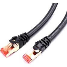 Teenspirit 5 Metre Cat7 Ethernet Kablosu Kırmızı Başlıklı Ağ Kablosu Lan Kablosu Stp RJ45 Ağ Kablosu (Yurt Dışından)