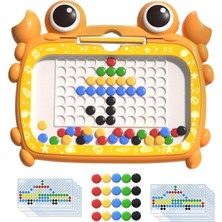 Fenteer Büyük Doodle Board Çocuklar Toddler Için Tahta Çizim 4 Yaşındaki Parti 50 Boncuk Turuncu (Yurt Dışından)