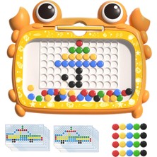 Fenteer Büyük Doodle Board Çocuklar Toddler Için Tahta Çizim 4 Yaşındaki Parti 50 Boncuk Turuncu (Yurt Dışından)