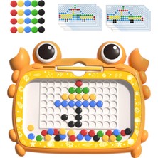 Fenteer Büyük Doodle Board Çocuklar Toddler Için Tahta Çizim 4 Yaşındaki Parti 50 Boncuk Turuncu (Yurt Dışından)