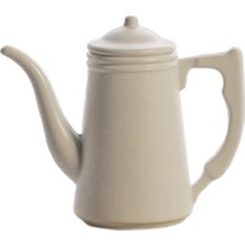 Fenteer Klasik 1: 6 1:12 Ölçekli Bebek Evi Kettle Retro Mini Çay Pot Dekor Beyaz (Yurt Dışından)