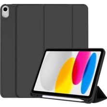 Xhappy 2022 Yeni IPad 10 Koruyucu Kılıf 10.9 Inç Silikon Tpu Yumuşak Kabuk Sol Kalem Yuvası Dormancy Anti-Fall Case (Yurt Dışından)