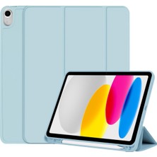 Xhappy 2022 Yeni IPad 10 Koruyucu Kılıf 10.9 Inç Silikon Tpu Yumuşak Kabuk Sol Kalem Yuvası Dormancy Anti-Fall Case (Yurt Dışından)