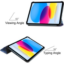 Xhappy 2022 iPad 10 Tablet Koruyucu Kılıf 10. Nesil iPad 10.9 Üç Katlı Boyalı Koruyucu Kılıf Uykuda ve Düşmeye Dayanıklı (Yurt Dışından)