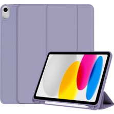 Xhappy 2022 Yeni IPad 10 Koruyucu Kılıf 10.9 Inç Silikon Tpu Yumuşak Kabuk Sol Kalem Yuvası Dormancy Anti-Fall Case (Yurt Dışından)