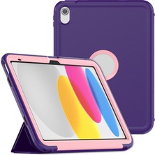 Xhappy iPad 10. Için 10.9" Üçe Katlama Standlı Üç Katmanlı Paramparça Olmayan Tablet Kılıfı (Yurt Dışından)