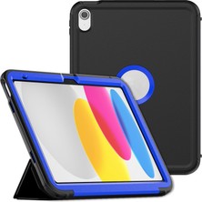 Xhappy iPad 10. Için 10.9" Üçe Katlama Standlı Üç Katmanlı Paramparça Olmayan Tablet Kılıfı (Yurt Dışından)