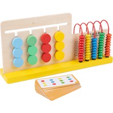 Kenan Ahşap Sürgülü Bulmaca Renkli Boncuk Çerçeve Abacus Komik Montessori Okul Öncesi (Yurt Dışından)