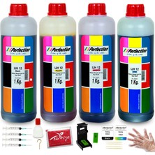 Perfection Canon Pıxma MX515 / MX525 / MX535 / MG3550 / MG3650 / MG4150 Mürekkep Dolum Seti Aparatlı+Solüsyonlu 4X1000 Ml. 50.000 Sf.