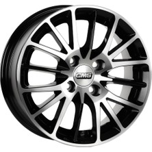 Cms CMS-456-05 6.0X14"-4X108 ET15 65.1 Diamond Black Gloss Jant (4 Adet)