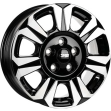 CMS-1469-02 6.5x17" -5x120 ET60 65.1 Diamond Black Gloss Jant (4 Adet)