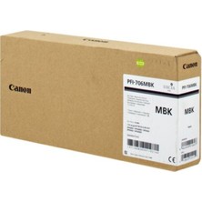 Canon PFI-706 Mbk (Matt Black) Matt Siyah Plotter Orijinal Mürekkep Kartuş 700 Ml. (6680B001)