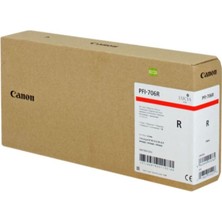 Canon PFI-706 R (Red) Kırmızı Plotter Orijinal Mürekkep Kartuş 700 Ml. (6687B001)