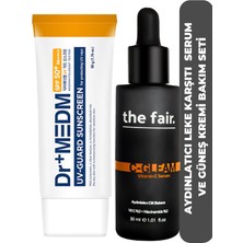 the fair. C Vitamini Aydınlatıcı Leke Karşıtı Ton Eşitliği Serum ve Dr+Medm 50 SPF Güneş Koruması