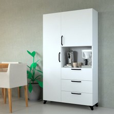 Mobilique Çok Amaçlı %100 Mdf Mutfak Mikrodalga Fırın Dolabı Montajsız Çok Renkli