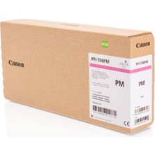 Canon PFI-706 Pm (Photo Magenta) Fotoğraf Kırmızı Plotter Orijinal Mürekkep Kartuş 700 Ml. (6686B001)