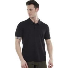Alpinist Edge Erkek Polo T-Shirt Siyah Siyah - Xl