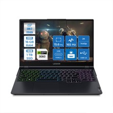 Lenovo Legion 5 Intel Core i7 11600H 16GB 1TB SSD 6GB RTX3060 Freedos 15.6" WQHD 165Hz Taşınabilir Bilgisayar 82JH002FTX001
