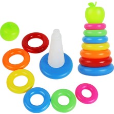 Fenteer Plastik Istifleme Yüzük Kiti, Çocuklar Için Oyuncak Oynayan Yeşil Elma Banyosu Bebek Çocuğu (Yurt Dışından)