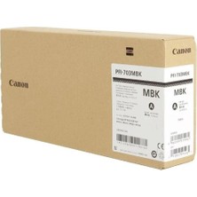 Canon PFI-703 Mbk (Matt Black) Mat Siyah Plotter Orijinal Mürekkep Kartuş 700 Ml. (2962B001)