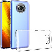 Wowacs Xiaomi Poco X3 Nfc ile Uyumlu Kılıf Şeffaf Kamera Korumalı Esnek Silikon Telefon Kılıfı Kapak