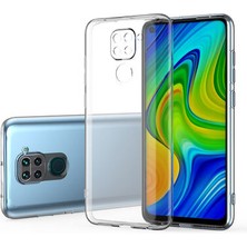 Wowacs Xiaomi Redmi Note 9 ile Uyumlu Kılıf Şeffaf Kamera Korumalı Esnek Silikon Telefon Kılıfı Kapak