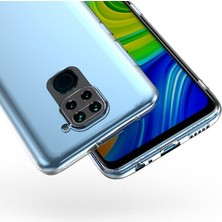 Wowacs Xiaomi Redmi Note 9 ile Uyumlu Kılıf Şeffaf Kamera Korumalı Esnek Silikon Telefon Kılıfı Kapak