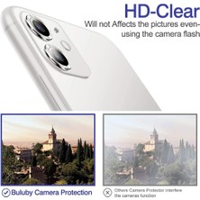 Babilden iPhone 11 Alüminyum Alaşım Çerçeveli Tempered Glass Kamera Lens Koruyucu