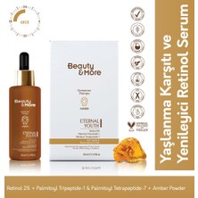 Beauty&More Amber Eternal Youth  ve Yenileyici Retinol Serum 30 ml  Retinol 2% + Palmitoyl Tripeptide-1 & Palmitoyl Tetrapeptide-7 + Amber Powder