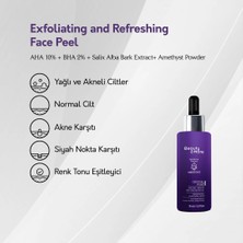 Beauty&More Ametist Crystal Pure Canlandırıcı ve Cilt Tonu Eşitleyici Yüz Peeling Serumu 30 ml AHA 10% + BHA 2%+ Salix Alba Bark Extract+ Ametist Powder